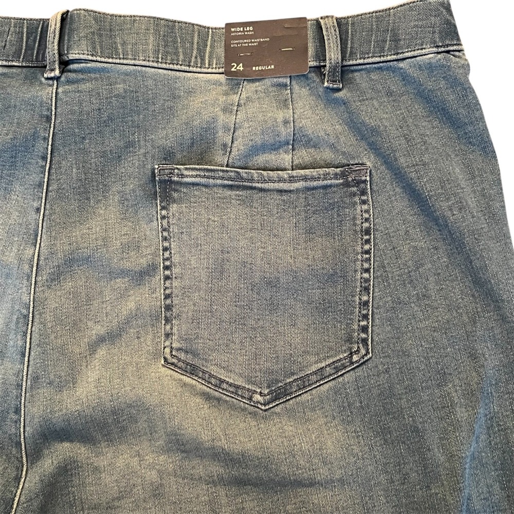NWT‎ J Jill Denim High Rise Wide Leg Jeans Women's Size 24 Astoria Wash